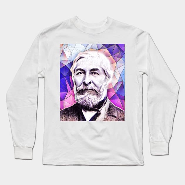 Jean Charles Galissard de Marignac Pink Portrait | Jean Charles Galissard de Marignac Artwork 12 Long Sleeve T-Shirt by JustLit